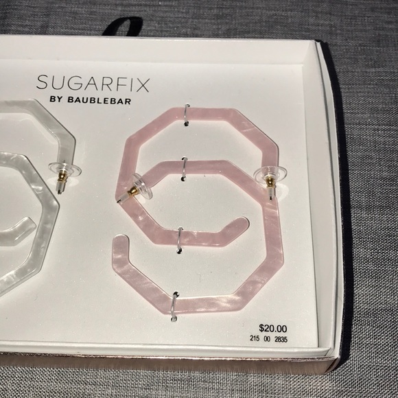 NWT-2 Pair Pierced Sugarfix earrings by Baublebar - Picture 2 of 5